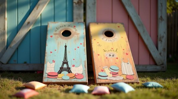 Choisir des jeux cornhole décorés à motifs pour vos événements