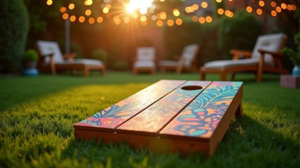 Choisir des jeux cornhole décorés à motifs pour vos événements